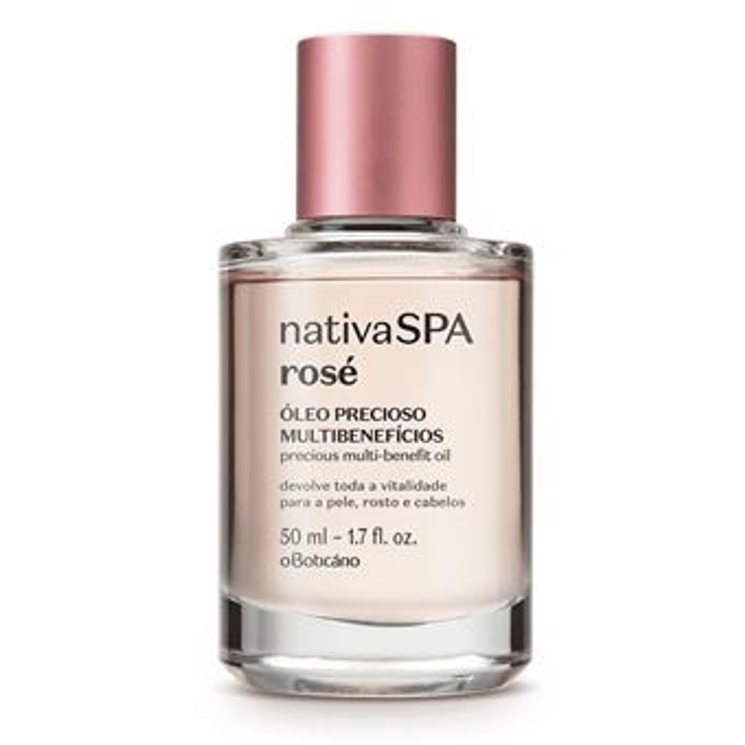 Óleo Precioso Multibeneficios para Pele e Cabelo Nativa SPA ROSÉ, 50ml 1