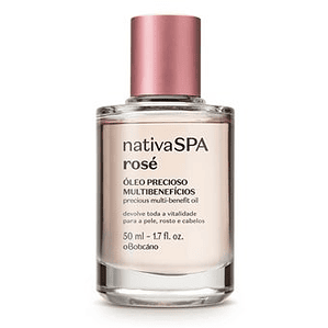 Óleo Precioso Multibeneficios para Pele e Cabelo Nativa SPA ROSÉ, 50ml