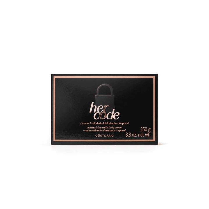 Her Code Creme Aveludado Hidratante Corporal, 250g 3