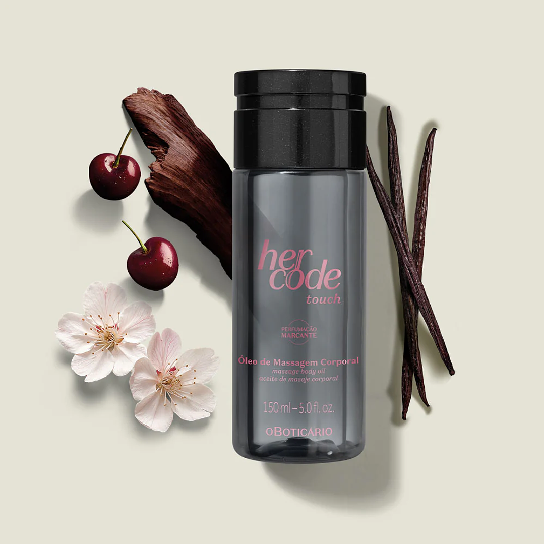 Her Code Touch Óleo de Masssagem Corporal, 150ml 3