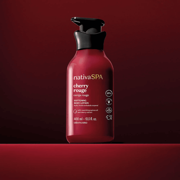 Loção Corporal Aveludada Nativa Spa Cereja Rouge 400ml 2