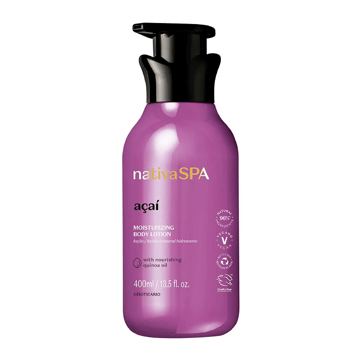 Loção Hidratante Nativa SPA Açaí, 400ml 1