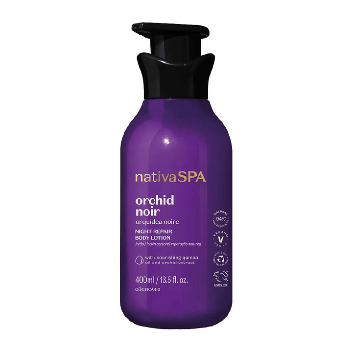 Loção Corporal Nativa Spa Orquídea Noire, 400ml 1