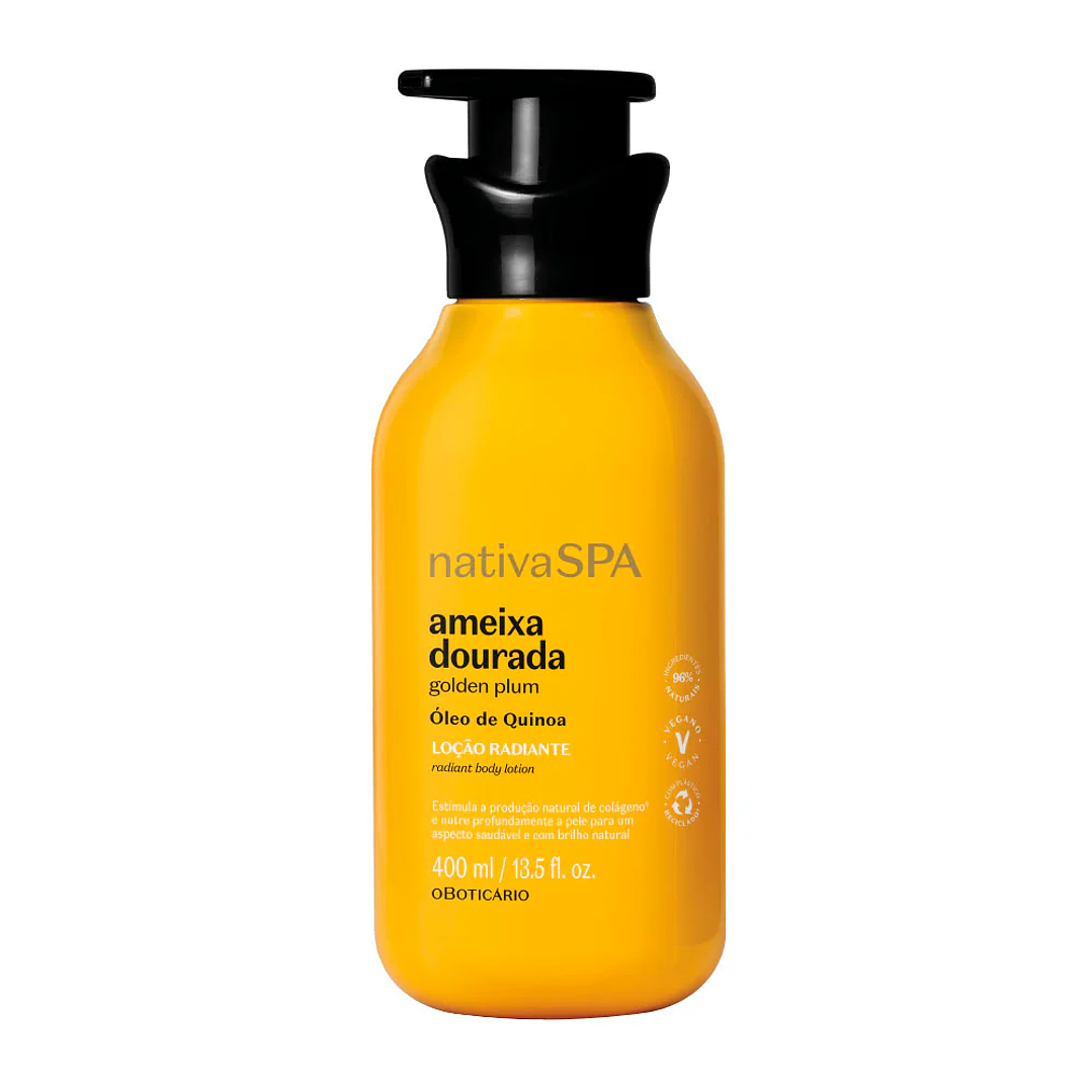 Loção Hidratante Corporal Nativa Spa Ameixa Dourada, 400ml 1