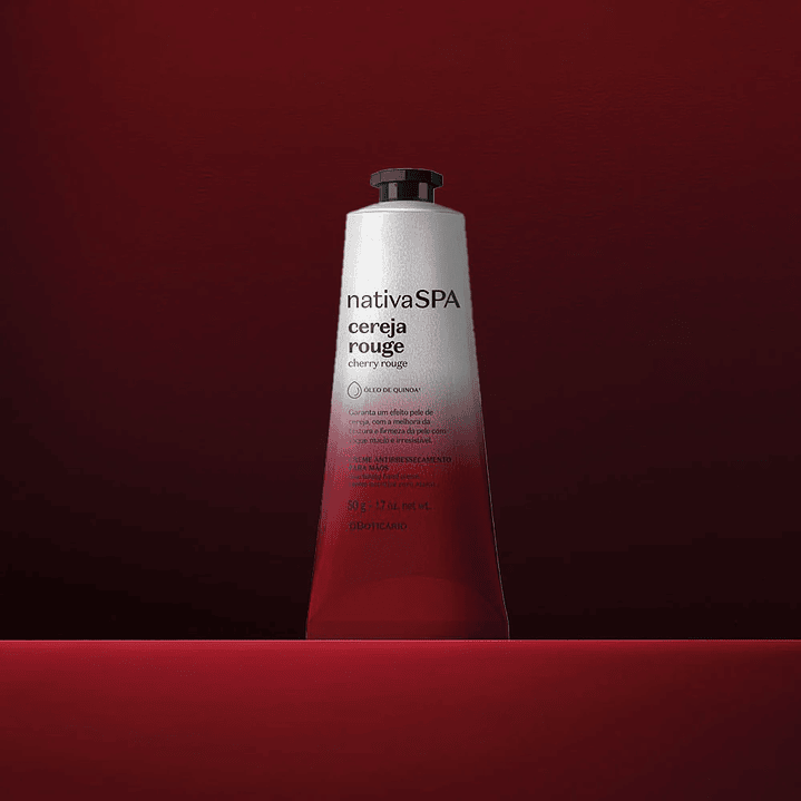 Creme de Mãos Nativa Spa Cereja Rouge, 50g 2