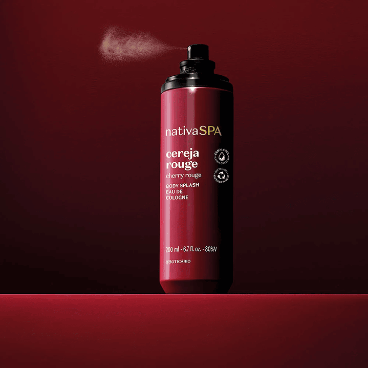 Body Splash Nativa Spa Cereja Rouge 200ml 2