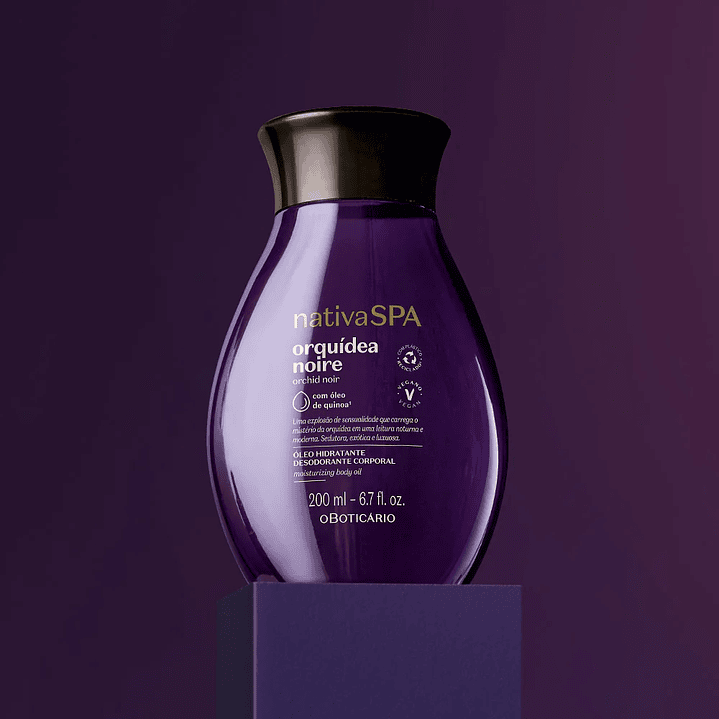 Óleo Corporal Hidratante Nativa Spa Orquídea Noire, 200ml 2
