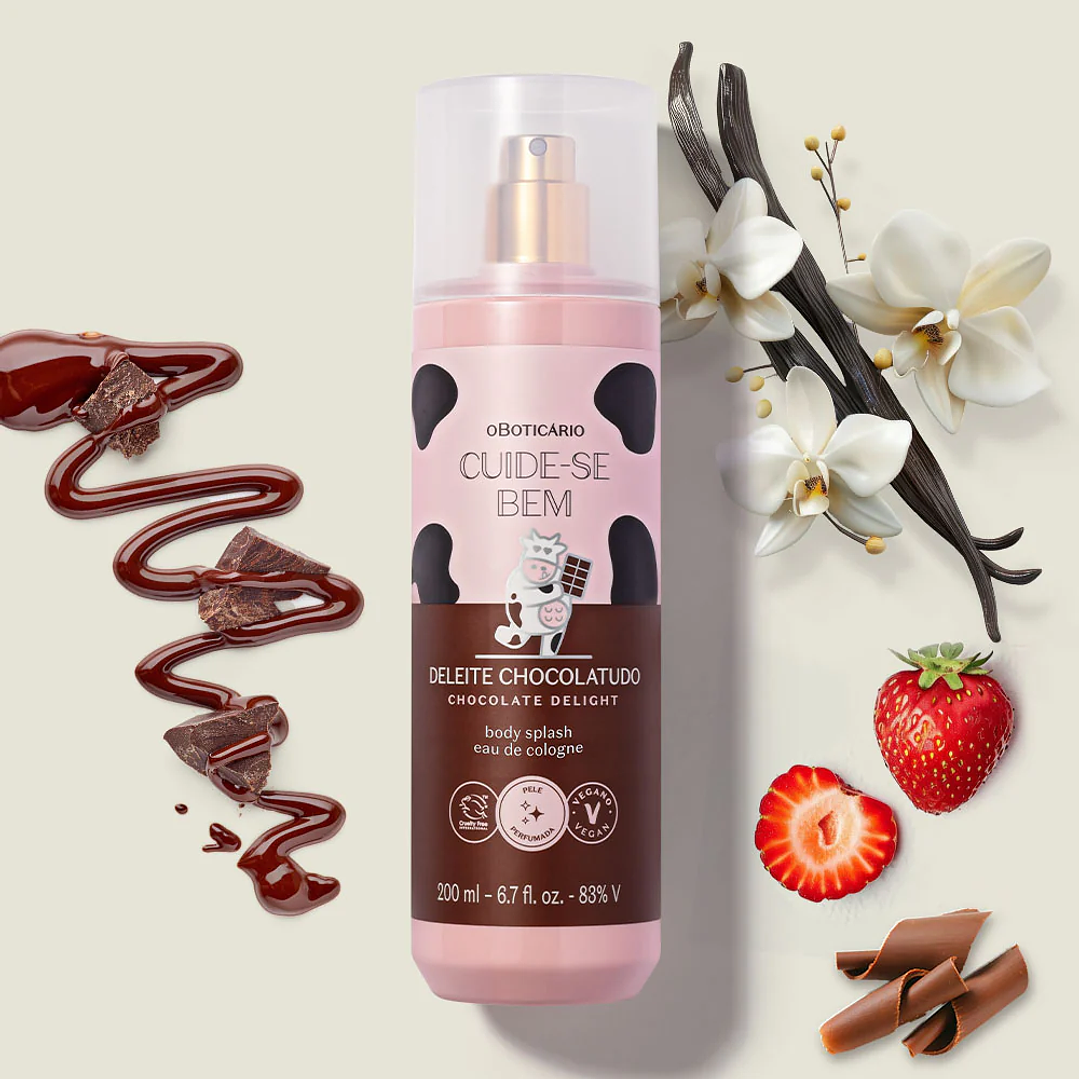 Body Splash Cuide-se Bem Deleite Chocolatudo, 200ml 4