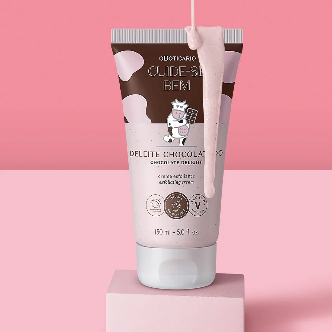 Creme Esfoliante Corporal Cuide-se Bem Deleite Chocolatudo 150ml 2