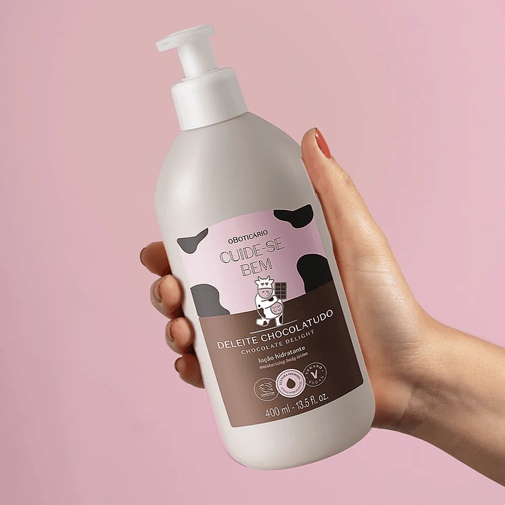 Loção Hidratante Corporal Cuide-se Bem Deleite Chocolatudo 400ml 2