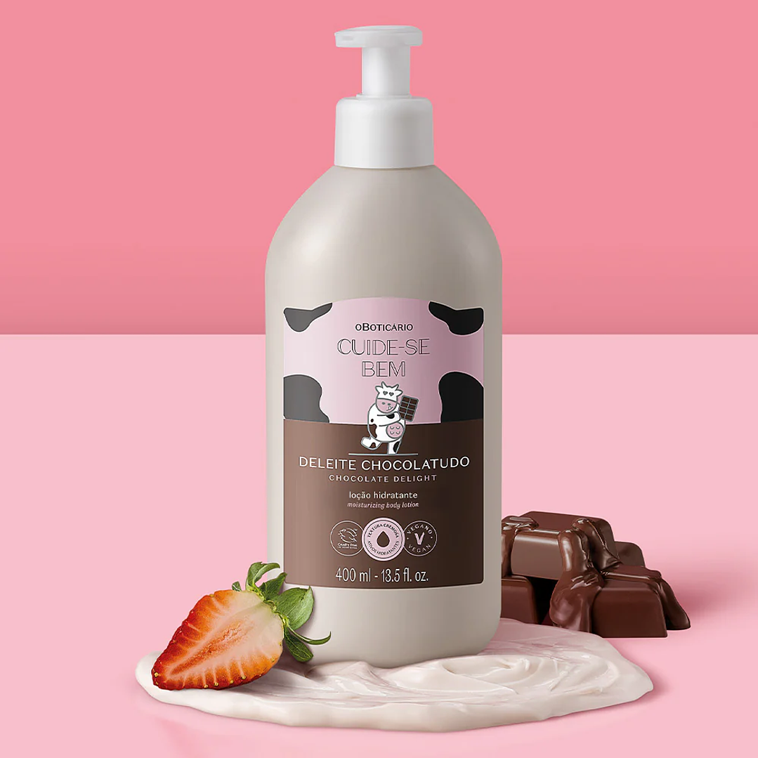 Loção Hidratante Corporal Cuide-se Bem Deleite Chocolatudo 400ml 3