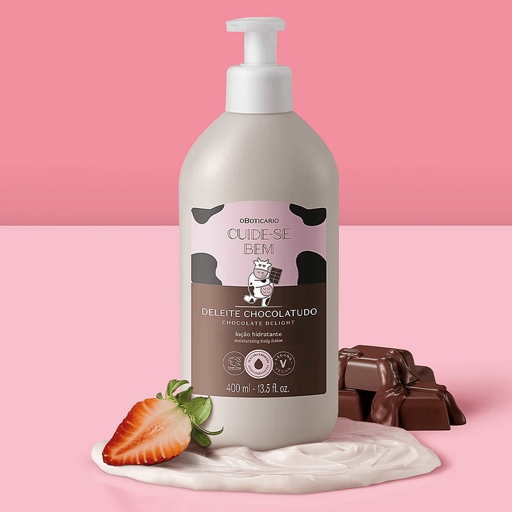 Loção Hidratante Corporal Cuide-se Bem Deleite Chocolatudo 400ml 3