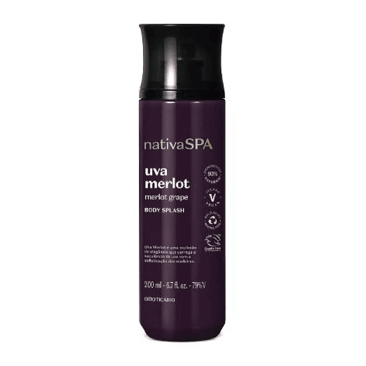 Body Splash Nativa Spa Uva Merlot, 200ml 1