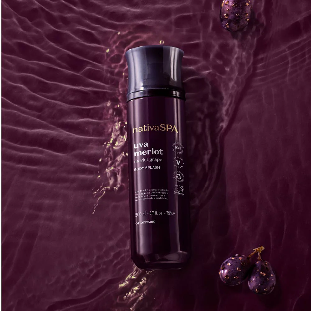 Body Splash Nativa Spa Uva Merlot, 200ml 2