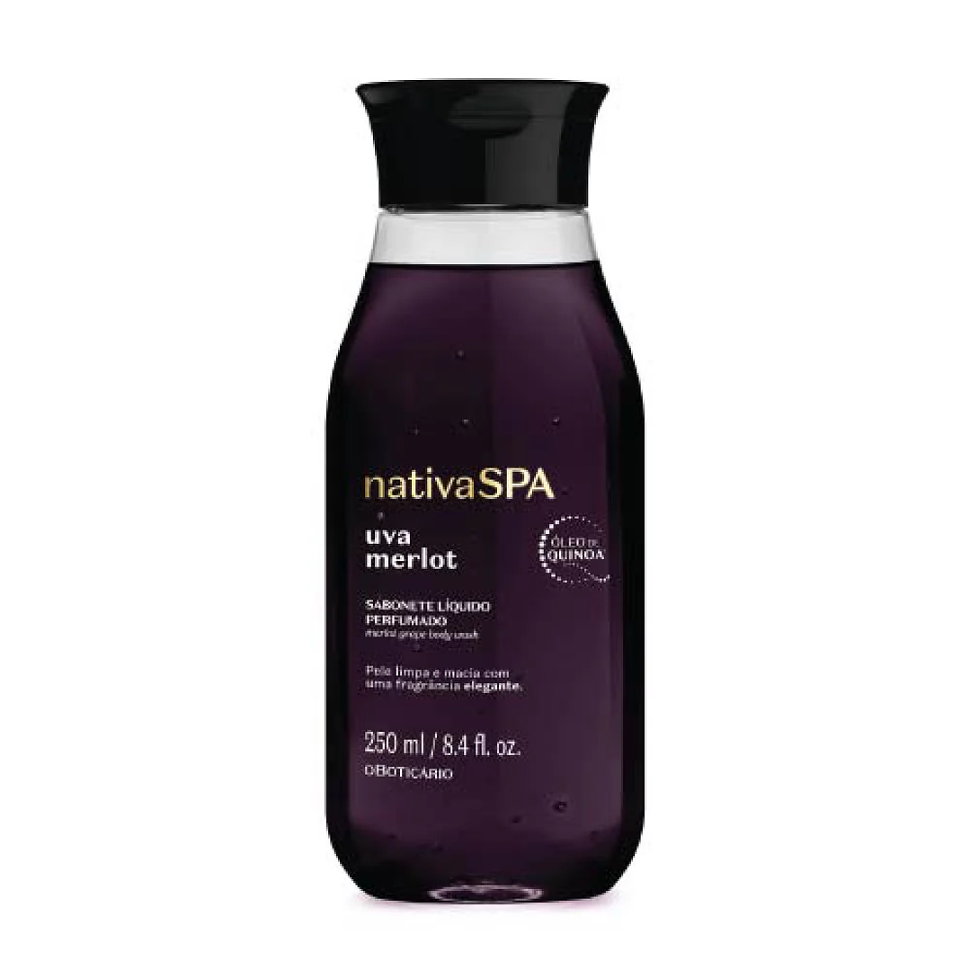 Sabonete Líquido Perfumado Nativa Spa Uva Merlot, 250ml 1