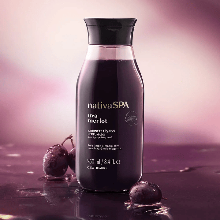 Sabonete Líquido Perfumado Nativa Spa Uva Merlot, 250ml 2