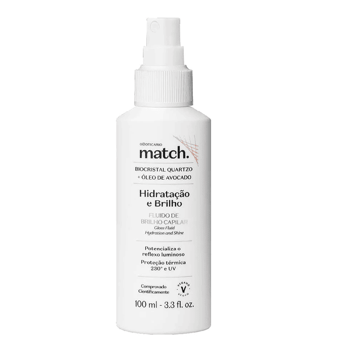 Fluído de Brilho Match Hidratação e Brilho, 100ml 1