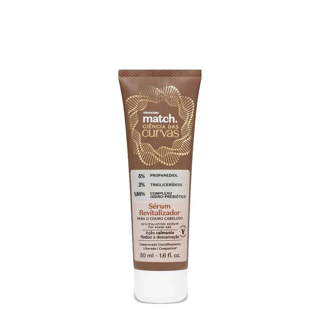 Sérum Revitalizador Couro Cabeludo Match Ciência das Curvas, 50ml 1