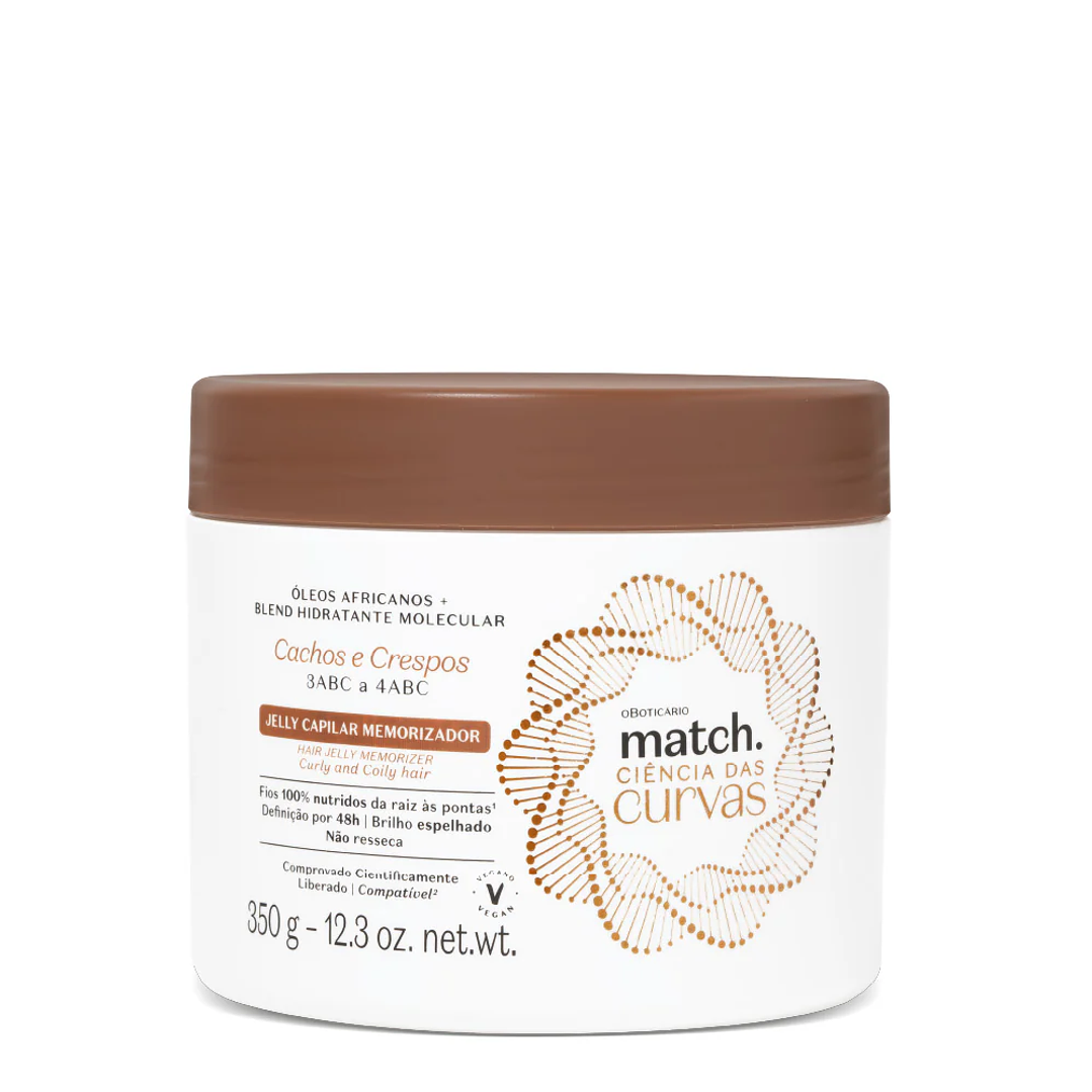 Jelly Capilar Memorizador Match Ciência das Curvas, 350g 1