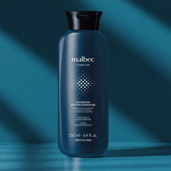 Shampoo Cabelos Oleosos Malbec Club, 250ml 2
