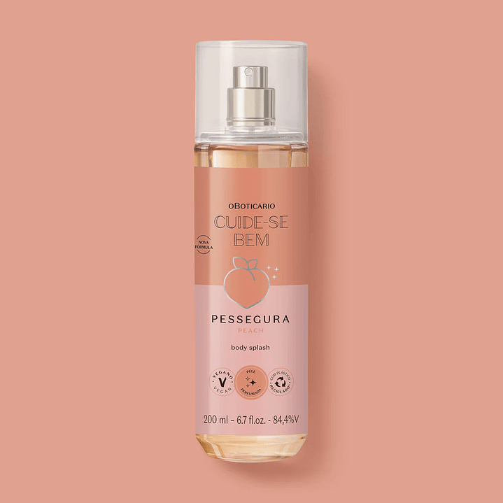 Body Splash Cuide-se Bem Pessegura, 200ml 2