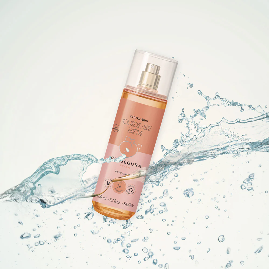 Body Splash Cuide-se Bem Pessegura, 200ml 3