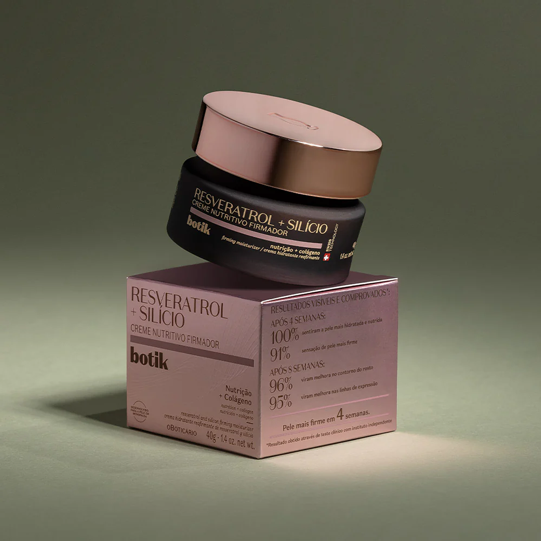 Creme Nutritivo Firmador Botik Resveratrol + Silício, 40g 3