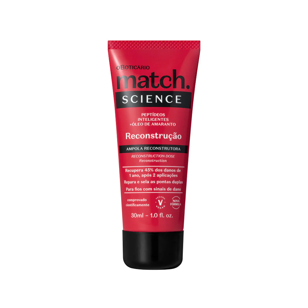 Ampola Capilar Match Science Reconstrução, 30ml 1