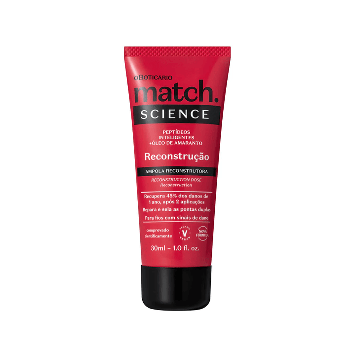 Ampola Capilar Match Science Reconstrução, 30ml 1