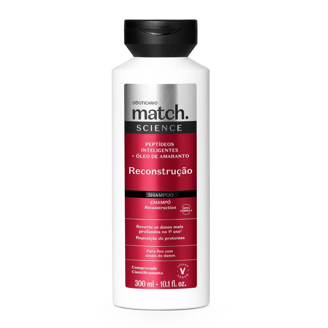 Shampoo Match Science Reconstrução, 300ml 1
