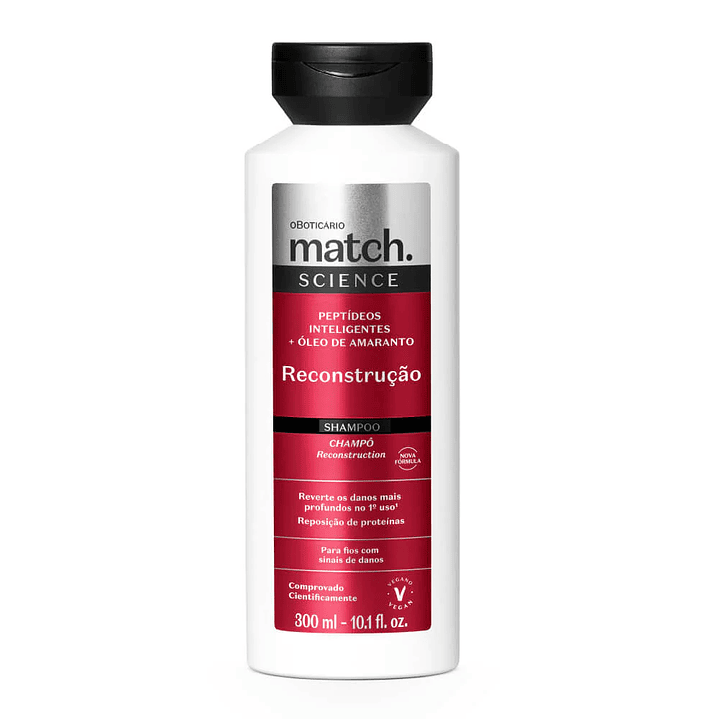 Shampoo Match Science Reconstrução, 300ml 1