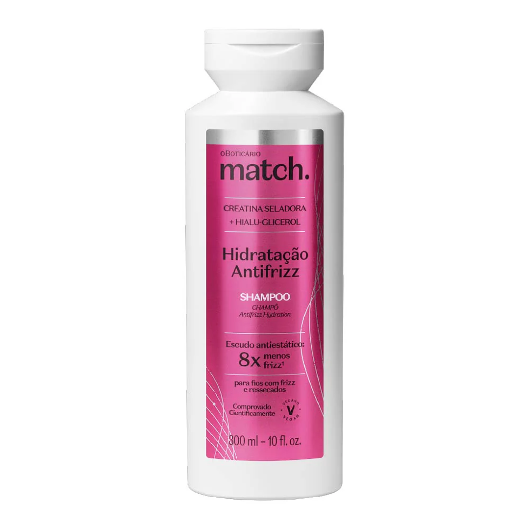 Shampoo Match Hidratação Antifrizz, 300ml 1