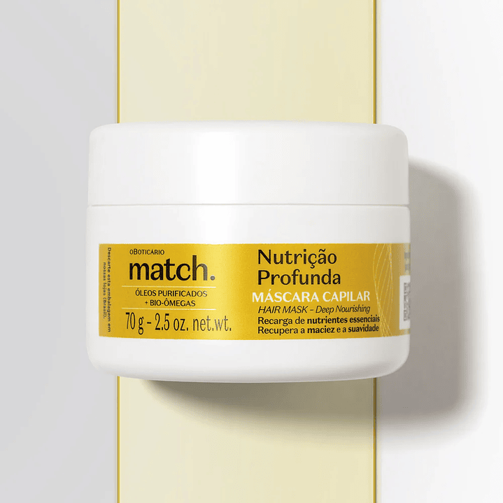 Match Máscara Capilar Nutrição Profunda, 70g 2