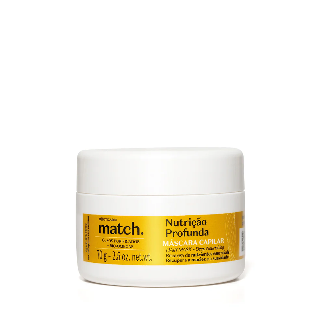 Match Máscara Capilar Nutrição Profunda, 70g 1