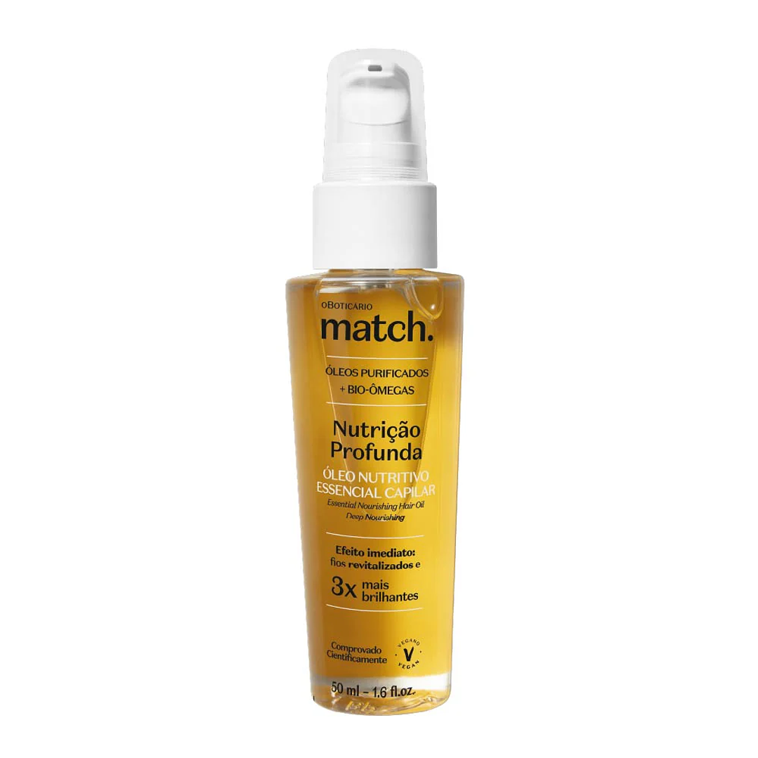 Óleo Capilar Match Nutrição Profunda, 50ml 1