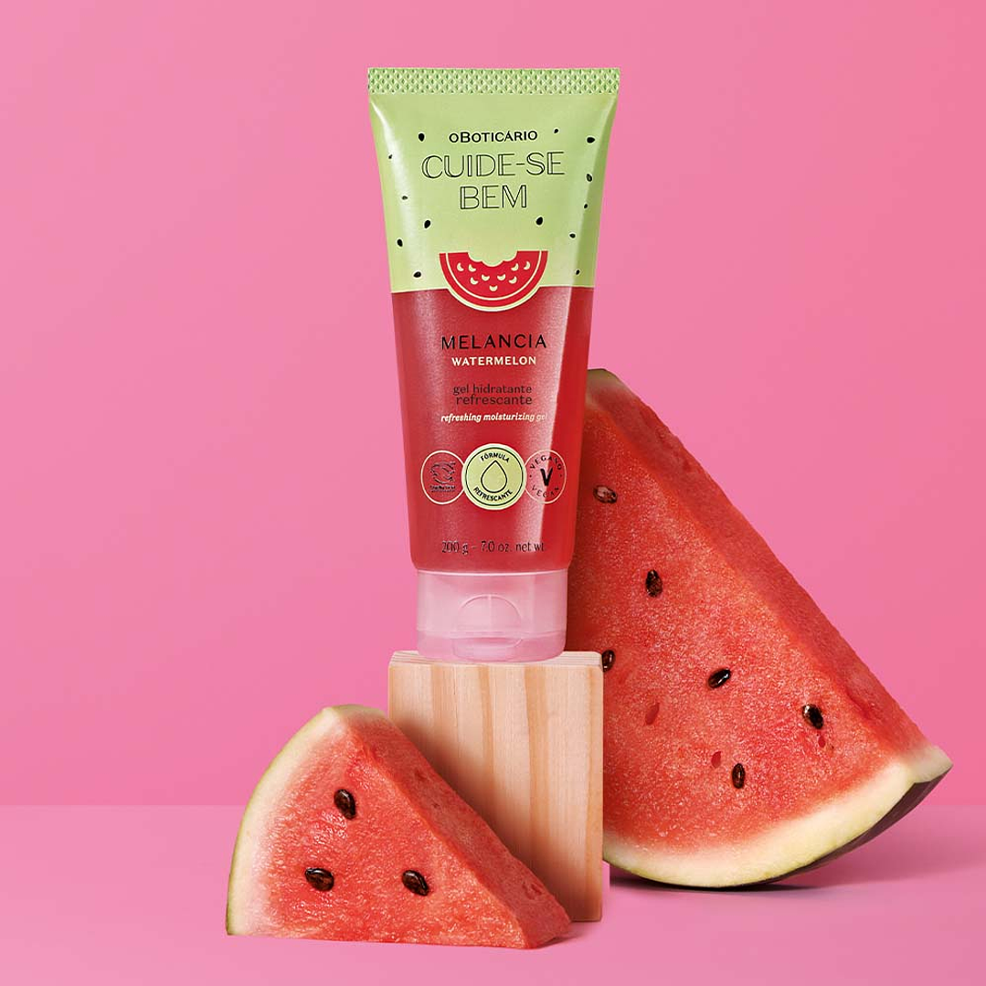 Gel Hidratante Refrescante Cuide-se Bem Melancia, 200g 3