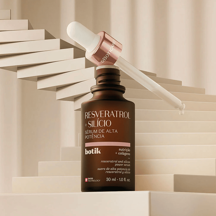 Sérum de Alta Potência Botik Resveratrol + Silício, 30ml 2
