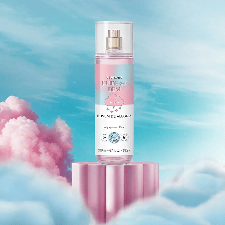 Cuide-se Bem Nuvem de Alegria Body Splash, 200ml 2