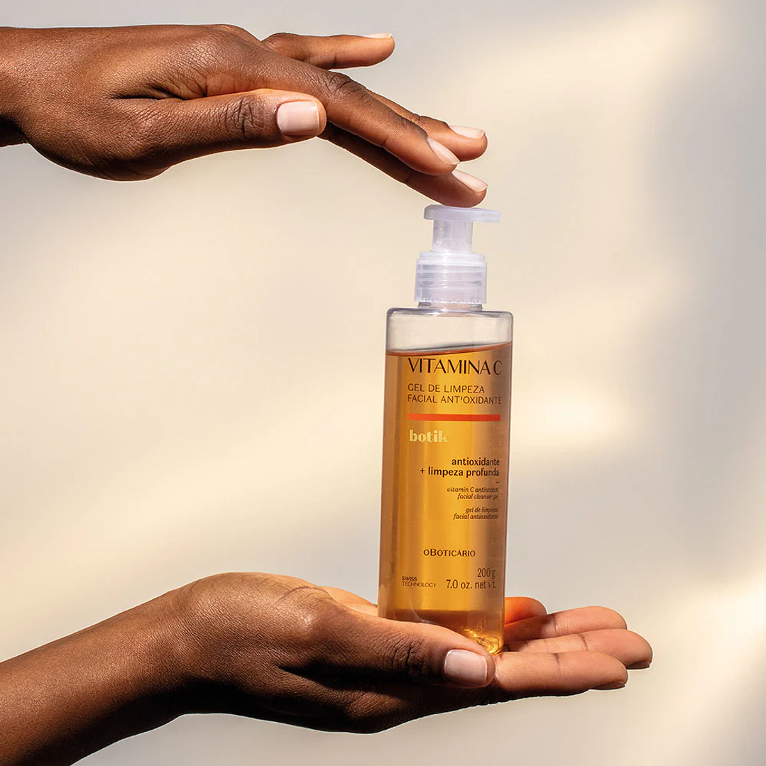Botik Vitamina C Gel de Limpeza Facial Antioxidante, 200g 2