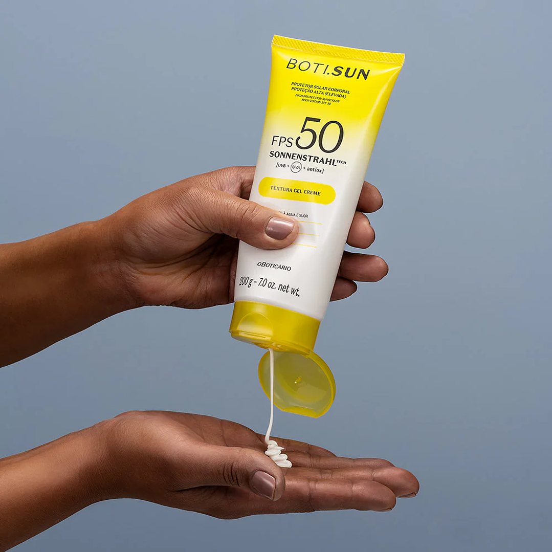 Boti.Sun Protetor Solar Corporal Gel Creme FPS50, 200g 2
