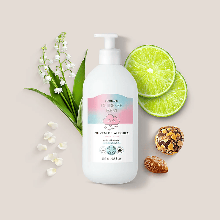 Cuide-se Bem Nuvem de Alegria Loção Hidratante Corporal, 400ml 3