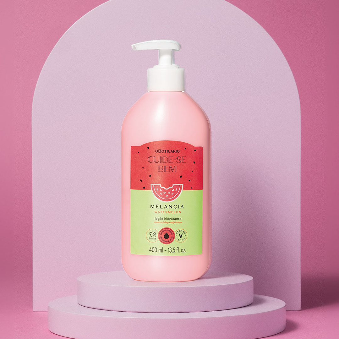 Loção Hidratante Corporal Cuide-se Bem Melancia, 400ml 3