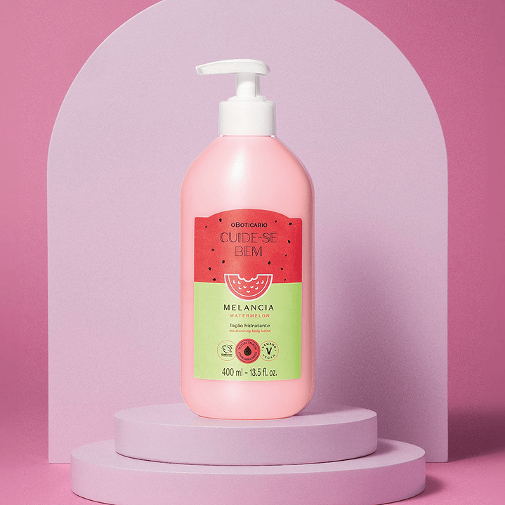 Loção Hidratante Corporal Cuide-se Bem Melancia, 400ml 3