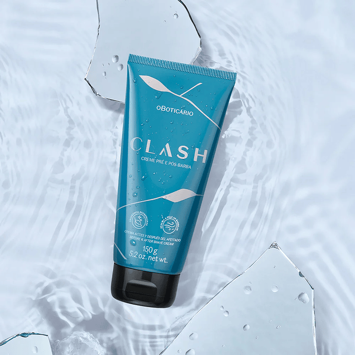 Clash Gel Creme Pré/Pós Barba 150g 2