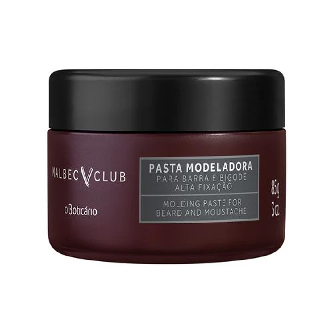 Pasta Modeladora Barba e Bigode Malbec Club, 85g 1