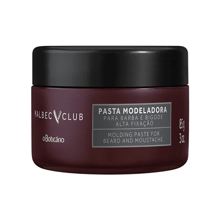 Pasta Modeladora Barba e Bigode Malbec Club, 85g 1