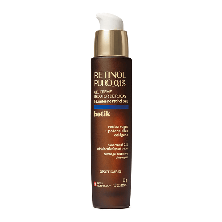 Gel creme Redutor de Rugas Retinol Puro 0,1%, Botik, 30g 1