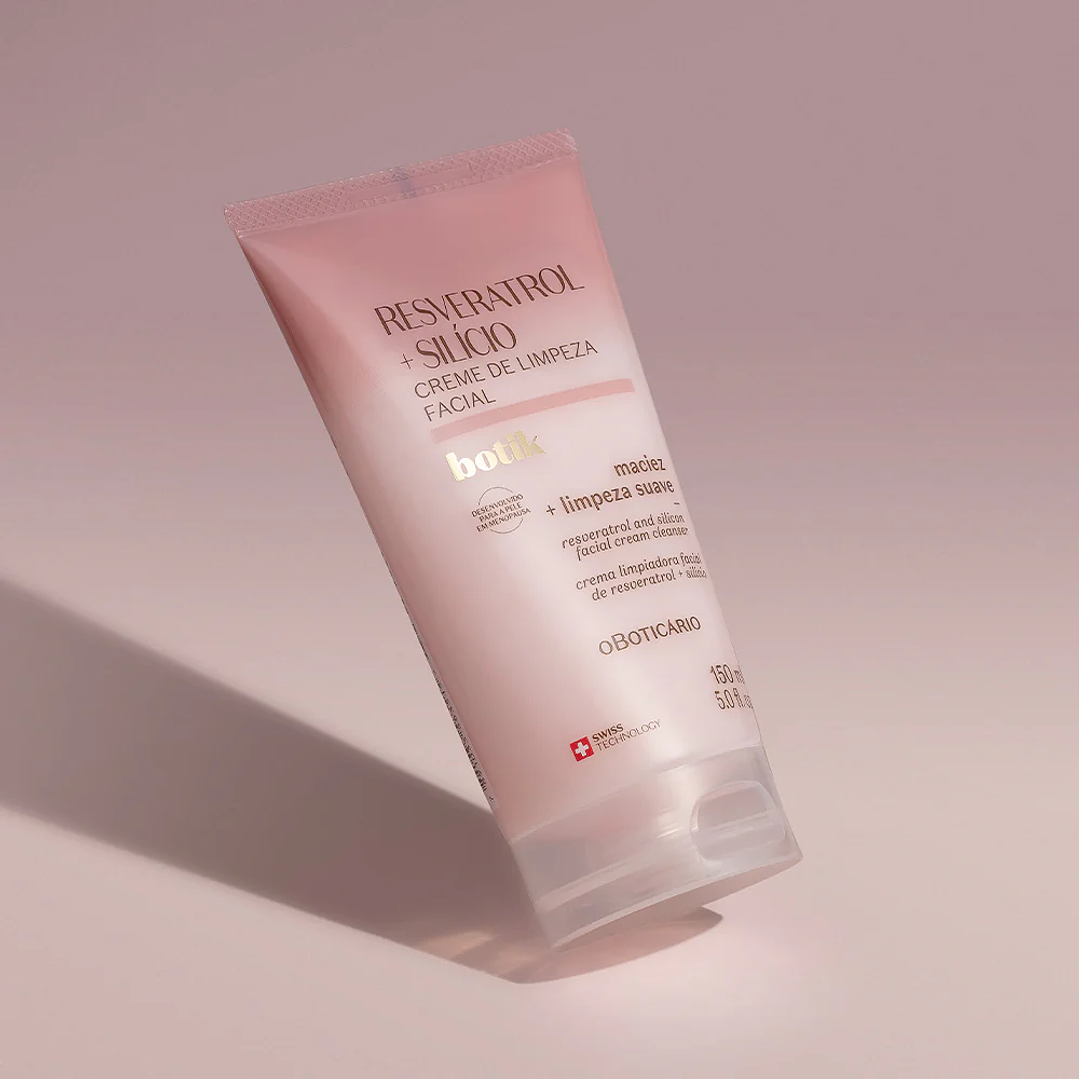 Creme de Limpeza Facial Botik Resveratrol E Silício, 150ml 2