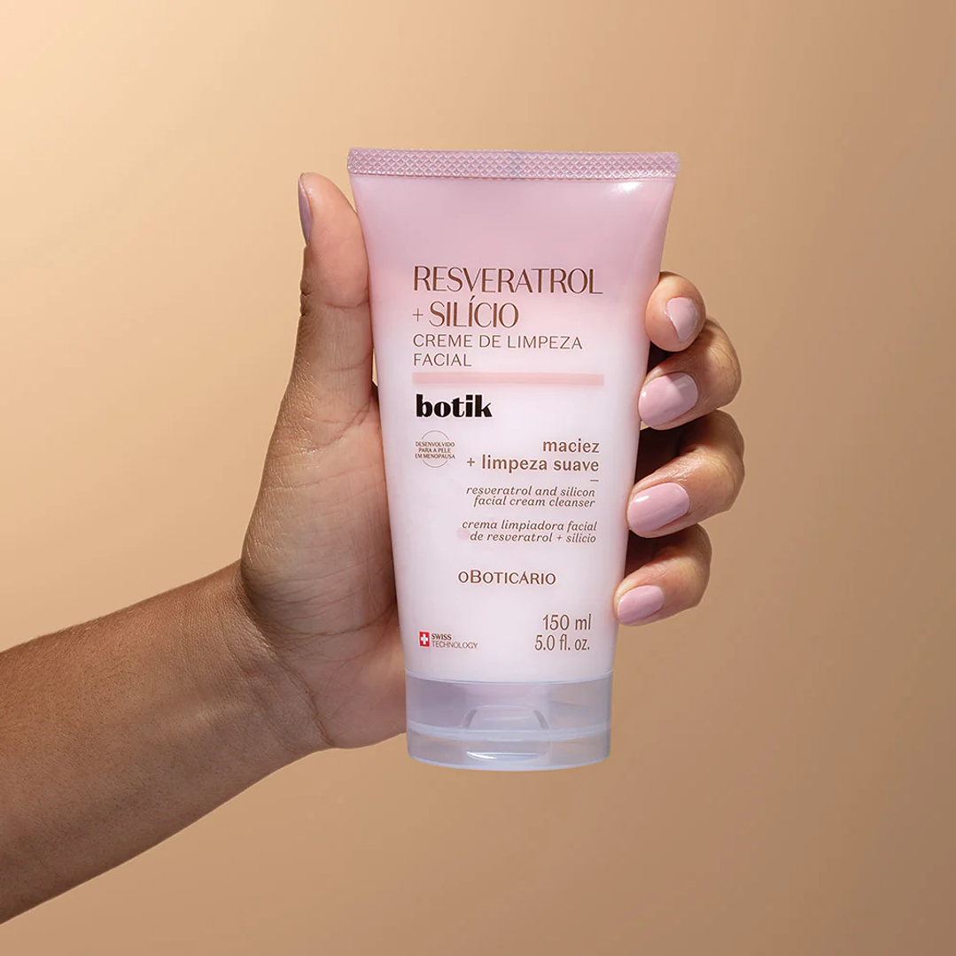 Creme de Limpeza Facial Botik Resveratrol E Silício, 150ml 3