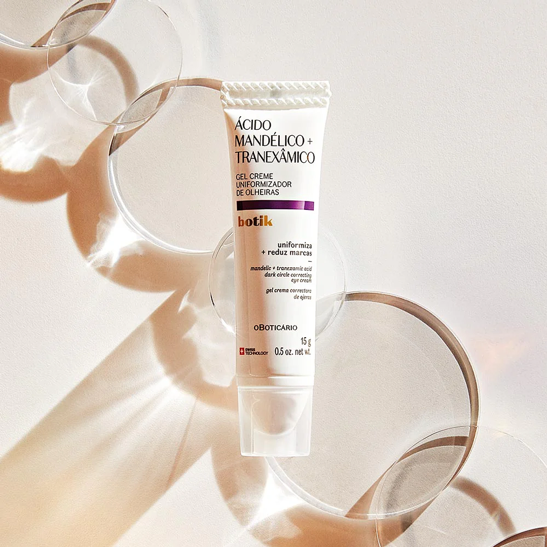 Gel Creme Uniformizador de Olheiras Ácido Mandélico + Tranexâmico Botik 15g 2